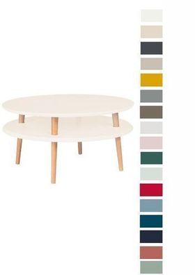 Couchtisch Ø70 Beistelltisch Sofatisch Coffee Table Wohnzimmertisch Kaffeetisch rund