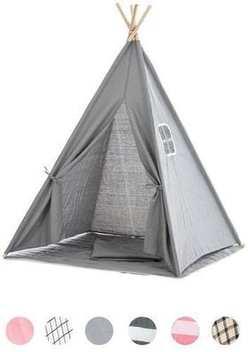 Spielzelt- Tipi Spielhöhle Kinderzelt Stoffzelt Spielhaus Schloss-versch. Farben