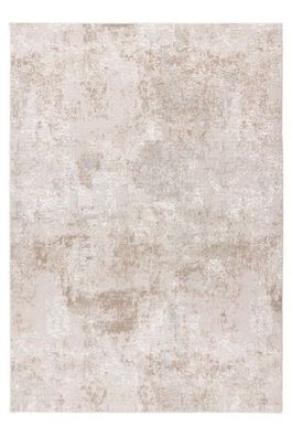 Teppich Höhe 11 mm Kurzflorteppich rechteckig Beige Wohnzimmer 4 Größen