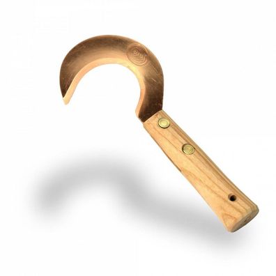 OJ" Kräutersichel Miroslav | 26 cm Kupfersichel mit Holzgriff