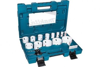 Makita Lochsägen-Set 16-teilig Bi-Metall Werkzeug Lochsägen Bohren Zentrierbohrer
