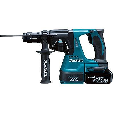 Makita Akku-Bohr- und Meißelhammer DHR243RTJ 18V 2x 5,0 Ah Akkus und Ladegerät