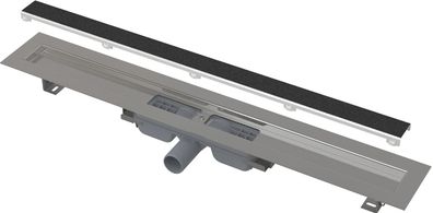 AlcaDrain APZ115 MARBLE Low Duschrinne ohne Rand mit Rost für Fliesenverlegung 300 bi