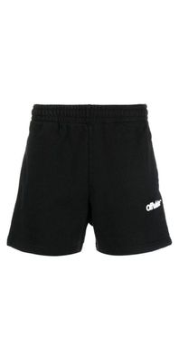 Off White Shorts schwarz Herren Labeldruck