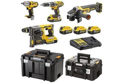 DeWALT Akku-Set 4-teilig 18V DCK428P3T-QW mit 3 x 5,0 Ah Akkus und Ladegerät Akku
