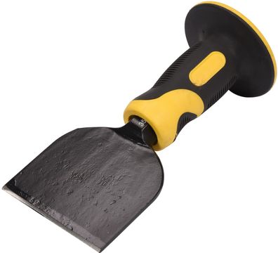 Maurermeißel, Fugenmeißel, Flachmeißel, 215x18x100mm mit Handschutz