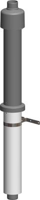Atec Dachhochführung PolyTop schwarz 650mm