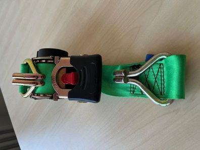 Zurrgurt plus mit Ratsche Automatik Spanngurt Bandspanner 750 daN, L= 3m, grün