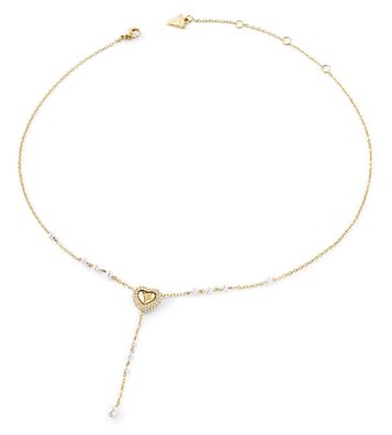 Guess Schmuck Damen-Kette Pavé Herz Y Goldfarben JUBN06007JWYGT/U