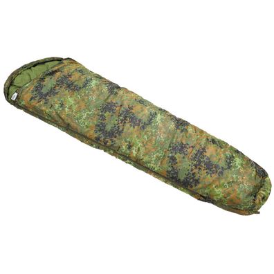 Fox Mumienschlafsack, flecktarn, 2-lagige Füllung