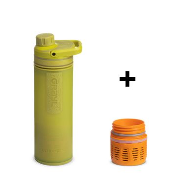 GRAYL UltraPress Purifier Bottle Forager Moss + Ersatzfilter