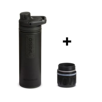 GRAYL UltraPress Purifier Bottle Covert Black + Ersatzfilter