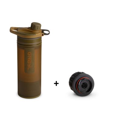 GRAYL Geopress Purifier coyote brown + 1 Replacement Cartridge
