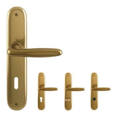 Hoppe Verona Türdrücker Langschildgarnitur Alu F4 Türklinke Türgriff