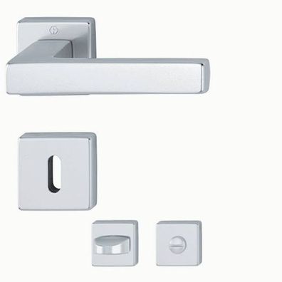 Hoppe Austin Rosettengarnitur Türdrücker Alu F1 Klinke Türgriff