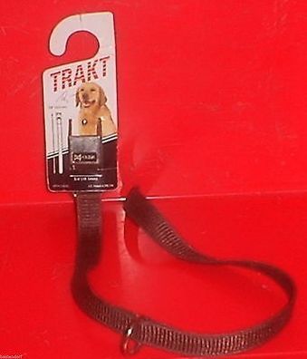 D-8183 TRAKT-Hundenylon-Halsband leuchtend braun , L: ca. 60 cm, B: ca.19 mm