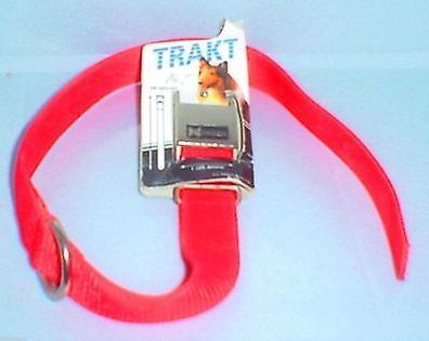 D-8261 TRAKT Hundenylon-Halsband leuchtend rot , L: ca. 60 cm, B: ca.25mm