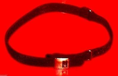 D-8268 TRAKT-Hundenylon-Halsband leuchtend braun , L: ca. 60 cm, B: ca.25mm