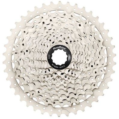 Kassette 11-fach, metallic 11-42, 11-13-15-17-19-21-24-28-32-36-42, SunRace, CSMS8