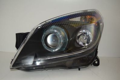Scheinwerfer passend für Opel Astra H, mit LED Lichtringen, in schwarz