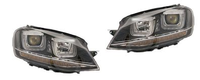 Scheinwerfer passend für VW Golf VII (11/12-03/17)), schwarz