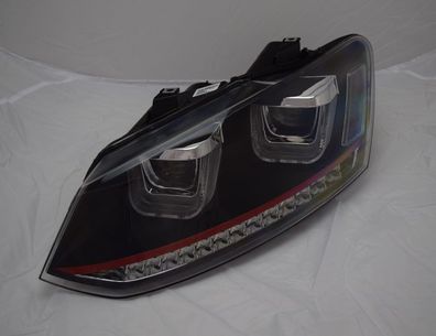 Scheinwerfer passend für VW Polo 6R/6C, schwarz m. Lauflicht-Blinker (redline)
