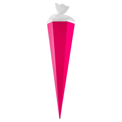 Goldbuch Bastelschultüte 85 cm 6eckig mit Tüllverschluss pink