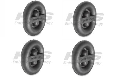 4x HJS Schalldämpfer Halter Auspuff Gummi 83 11 1116 für VW Audi Seat Mercedes