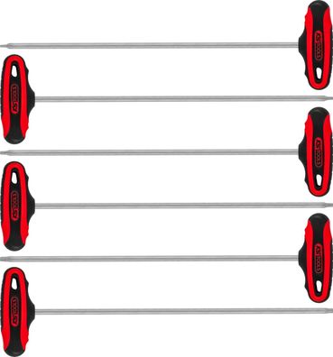 KS TOOLS T-Griff-Torx-Winkelstiftschlüssel-Satz, 6-tlg