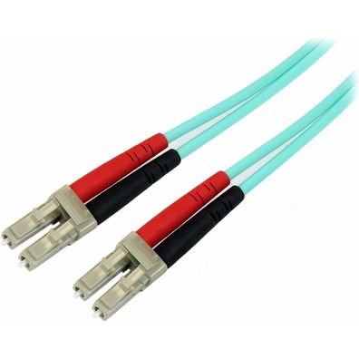 Startech. Com 1m Fiber Optic Cable - 10 Gb Aqua - Multimode Duplex 50/125 - Lszh