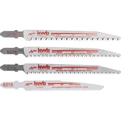 Stichsägeblatt-Satz, 4-teilig (für Holz und Metall, für Akkusägen)