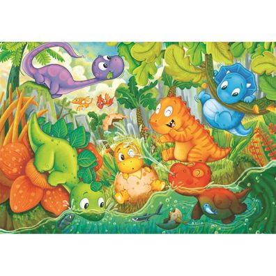 Clementoni Puzzle Dinosaurier Oasis MAXI 24 Teile