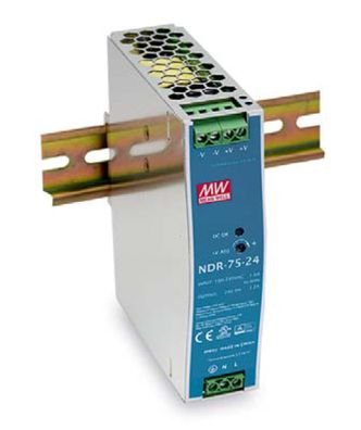 LevelOne 24V DC Industrie-Netzteil, 75W, DIN-Schiene, 20 + 70 ?, 75 W, 90 - 264 V, 4