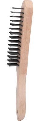 KS TOOLS Stahl-Handdrahtbürste 4-reihig, 290mm