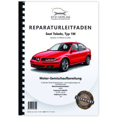 Seat Toledo 1M (98-04) Diesel Einspritz- Vorglühanlage 86 PS Reparaturanleitung