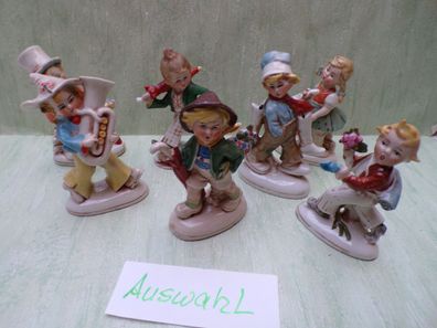 Porzellan Figur Germany & Nr Schuster Kavalier Wanderer Musikant... Kinder ca 11,5cm