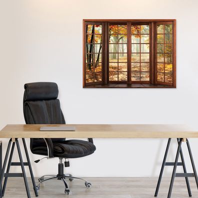 Leinwandbild Herbst Landschaft Natur Leinwand Bilder Wanddeko Wohnzimmer Schlafzimmer