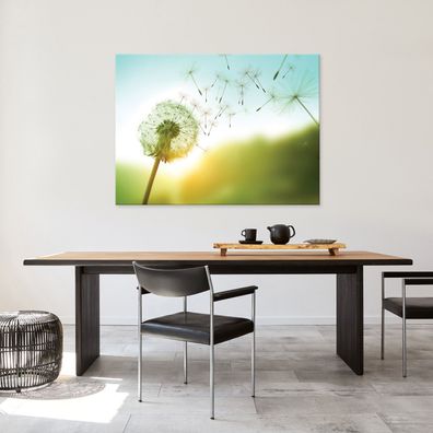 Leinwandbild Landschaft Natur Löwen Leinwand Bilder Wanddeko Wohnzimmer Schlafzimmer