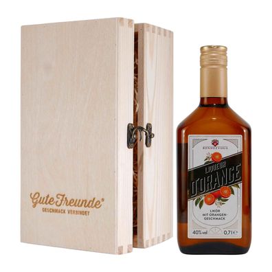 Rendezvous Liqueur d´Orange mit Geschenk-Holzkiste