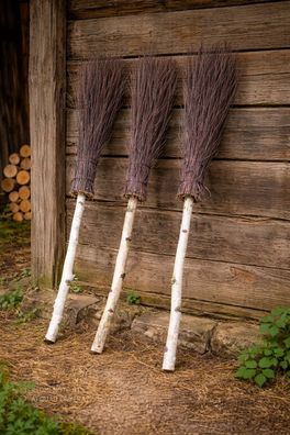 Birken-Naturbesen - Robuster Profi-Hofbesen für Garten & Außenbereich