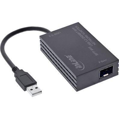 InLine USB-A zu SFP Gigabit Fiber Netzwerkadapter 10/100/1000 Mb/s - Adapter - Digita