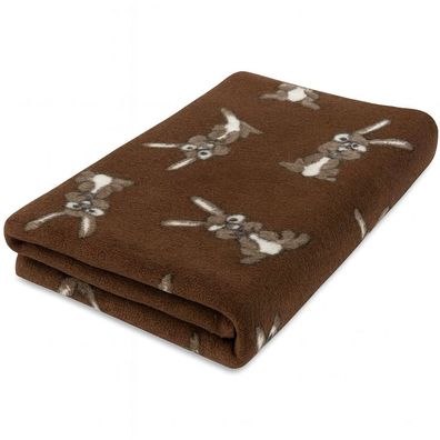 Vet Bed Hundedecke Hundebett Schlafplatz 150 x 100 cm Rabbit Hase braun