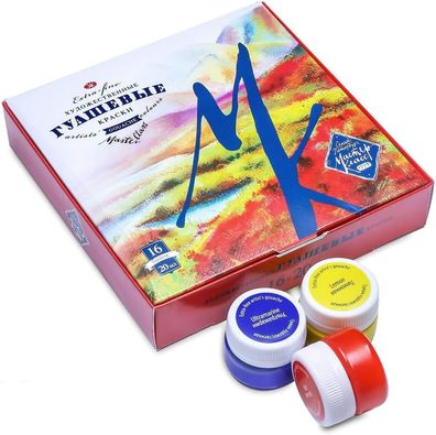 Master Class Gouache Kartonset – 16 x 20 ml Tuben von Nevskaya Palitra