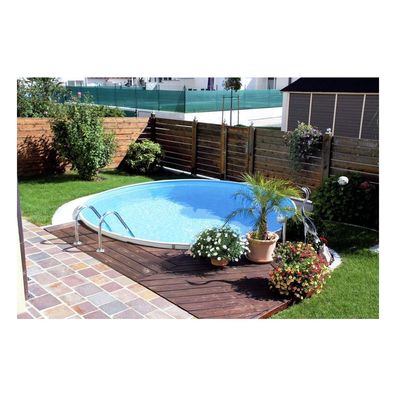 Rundbecken IBIZA Starter SET 500 x 120 cm | Innenhülle 0,8 mm Blau | BASIC Handlau
