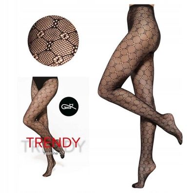 Gatta Yasmine 07 Damen-Netzstrumpfhose Strumpfhosen Netzstrumpfhose schwarz