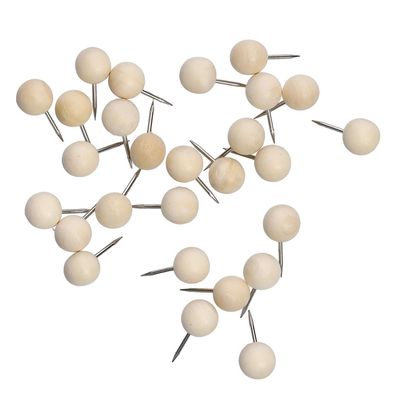 Zeller Present Push-Pins-Set, 25-tlg., Holz