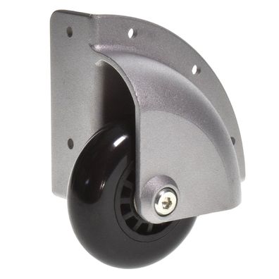 Adam Hall 37500 Eckaufbaurolle mit schwarzem Rad 75mm