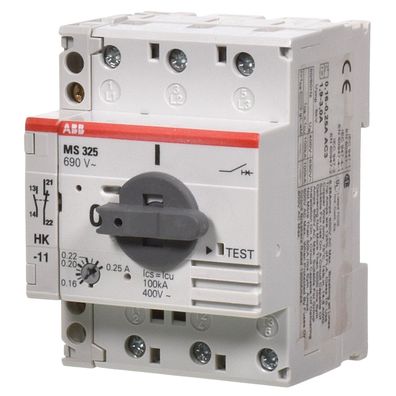 ABB MS325-0,25 + HK Motorschutzschalter 0,16-0,25A 1SAM150001R0002