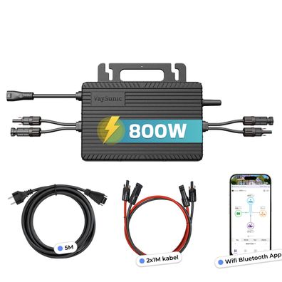 Vaysunic VM800WE/BE-P2 800 W Mikro-Wechselrichter für Balkonkraftwerk 2 MPPT