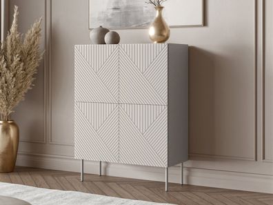 Kommode Art Deco Cashmere 4D 89 Türkommode Wohnzimmer M24